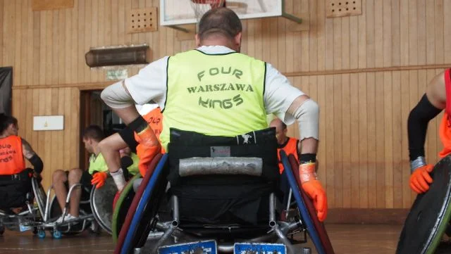 Zawodnicy rugby na wózkach, Warszawa