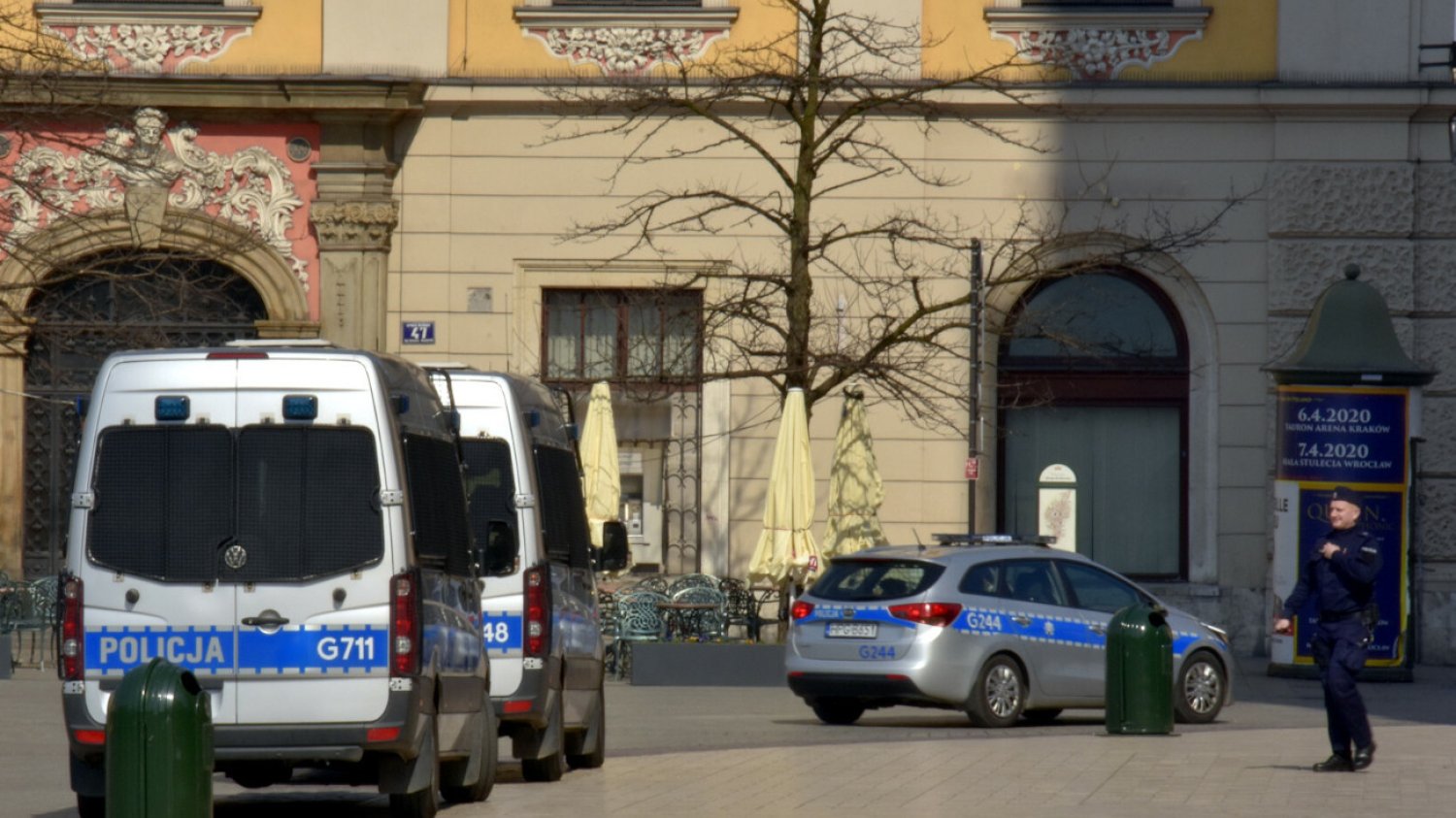 W centrum Krakowa doszło do strzelaniny. Zdjęcie ilustracyjne