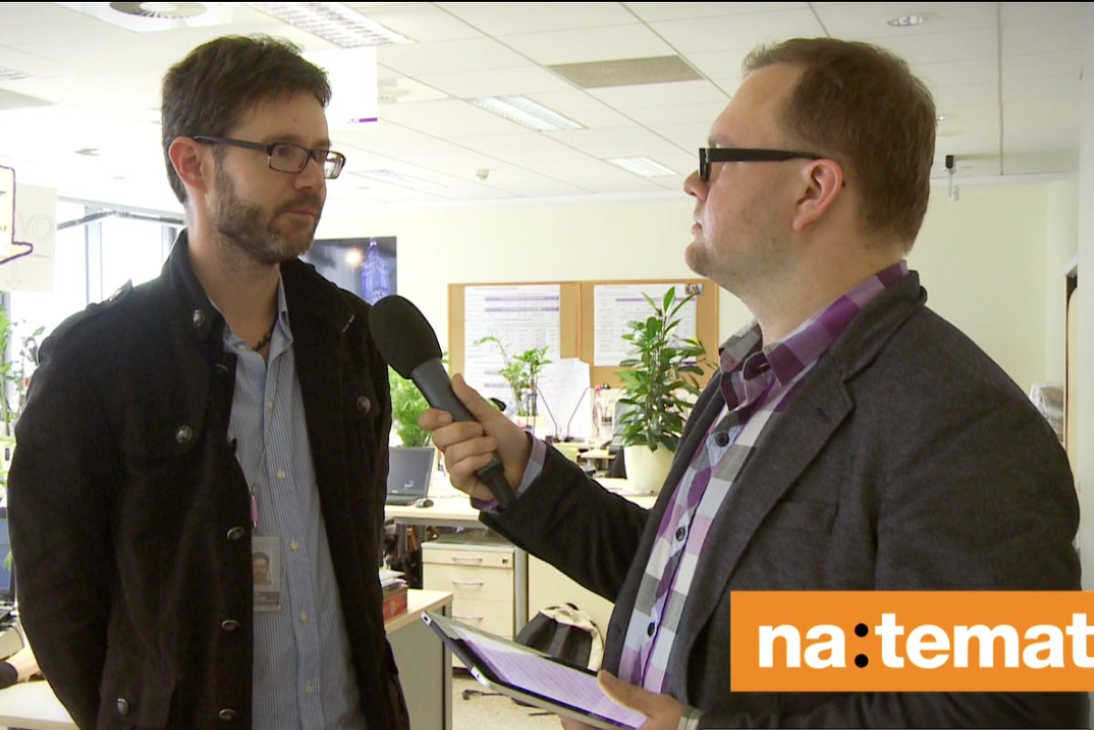 Zdjęcie z wywiadu z członkiem zarządu Play Bartoszem Dobrzyńskim