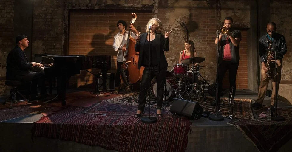 Joanna Kulig na planie serialu