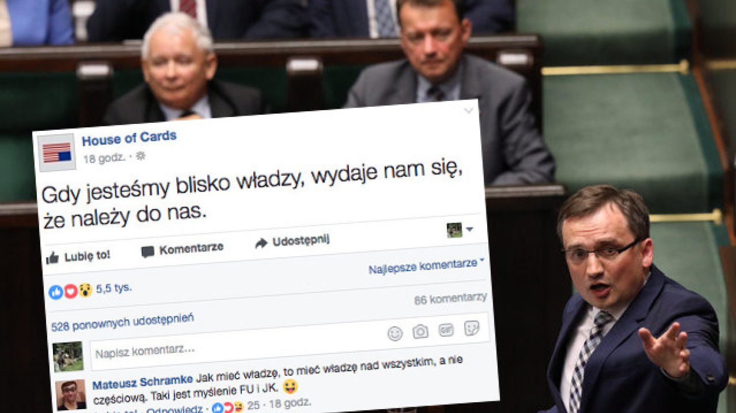Twórcy HoC wiedzą, co się dzieje w polskiej polityce.