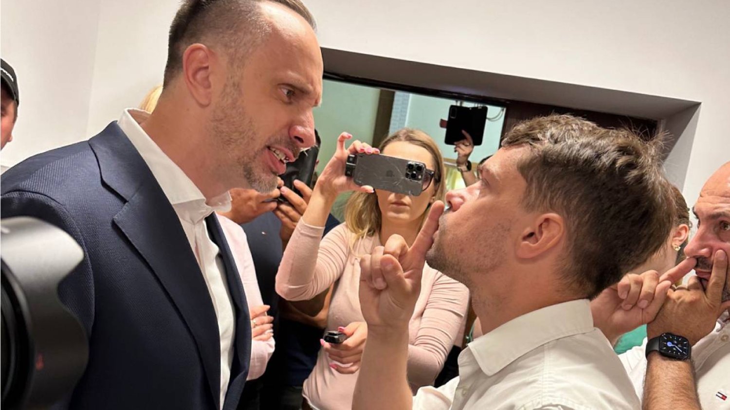 Starcie pomiędzy Januszem Kowalskim a Michałem Kołodziejczakiem.