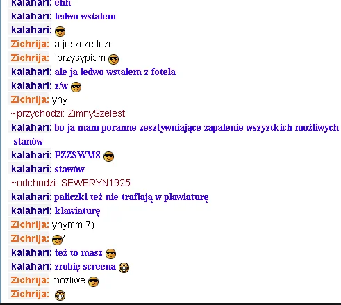 Fragment rozmowy z czata