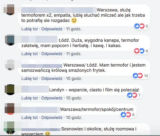 Komentarze internautek na facebookowym profilu Aborcyjny Dream Team on tour.