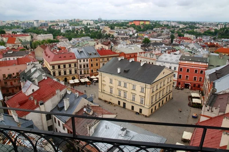 Widok z Wieży Trynitarskiej