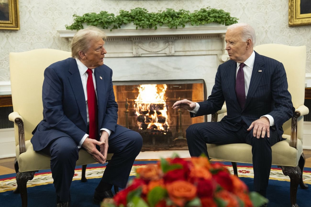 Spotkanie przywódców. Tak Joe Biden powitał Trumpa w Białym Domu