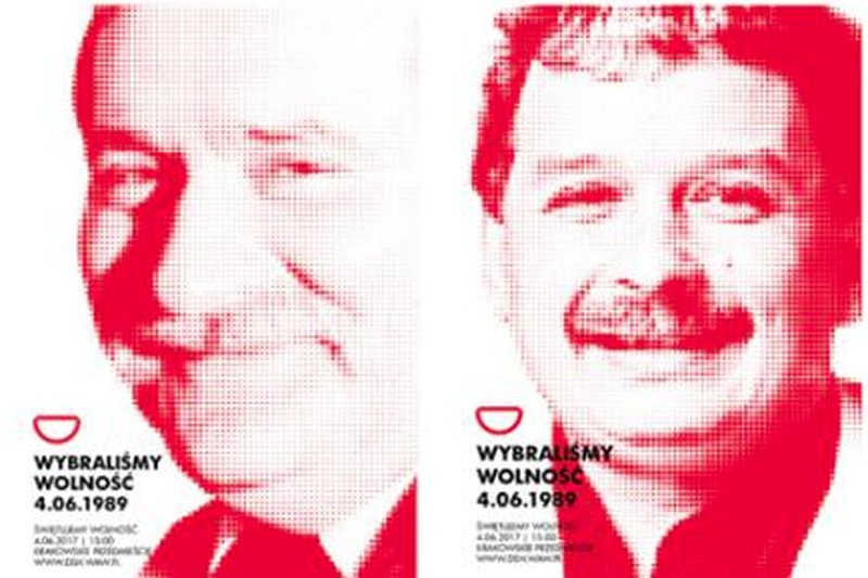 Lech Kaczyński w kampanii "Wybraliśmy wolność"