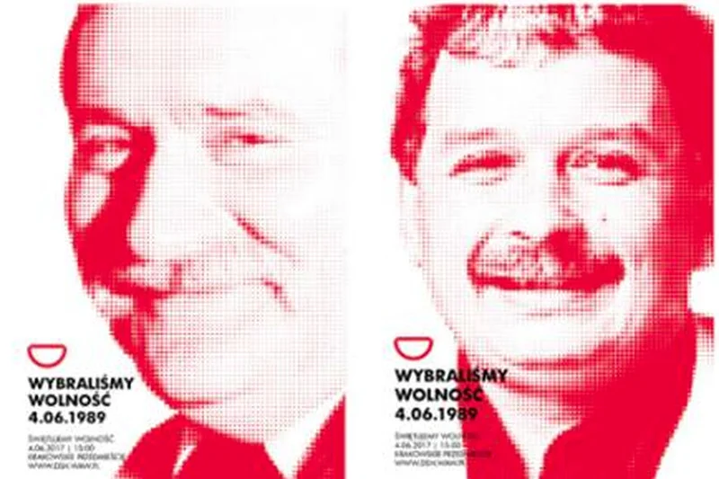 Lech Kaczyński w kampanii "Wybraliśmy wolność"