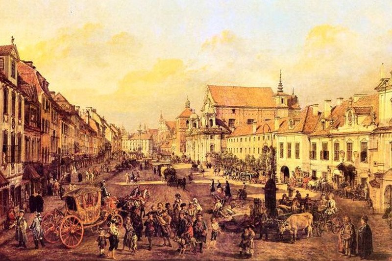 Bernardo Belotto - "Krakowskie Przedmieście".