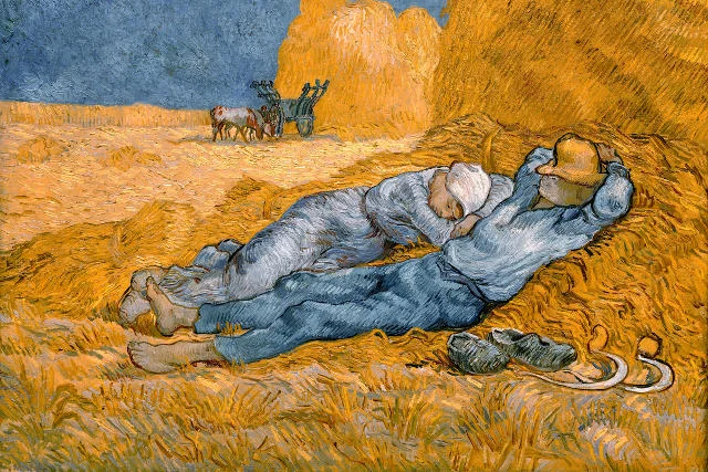 Sjesta na obrazie van Gogha