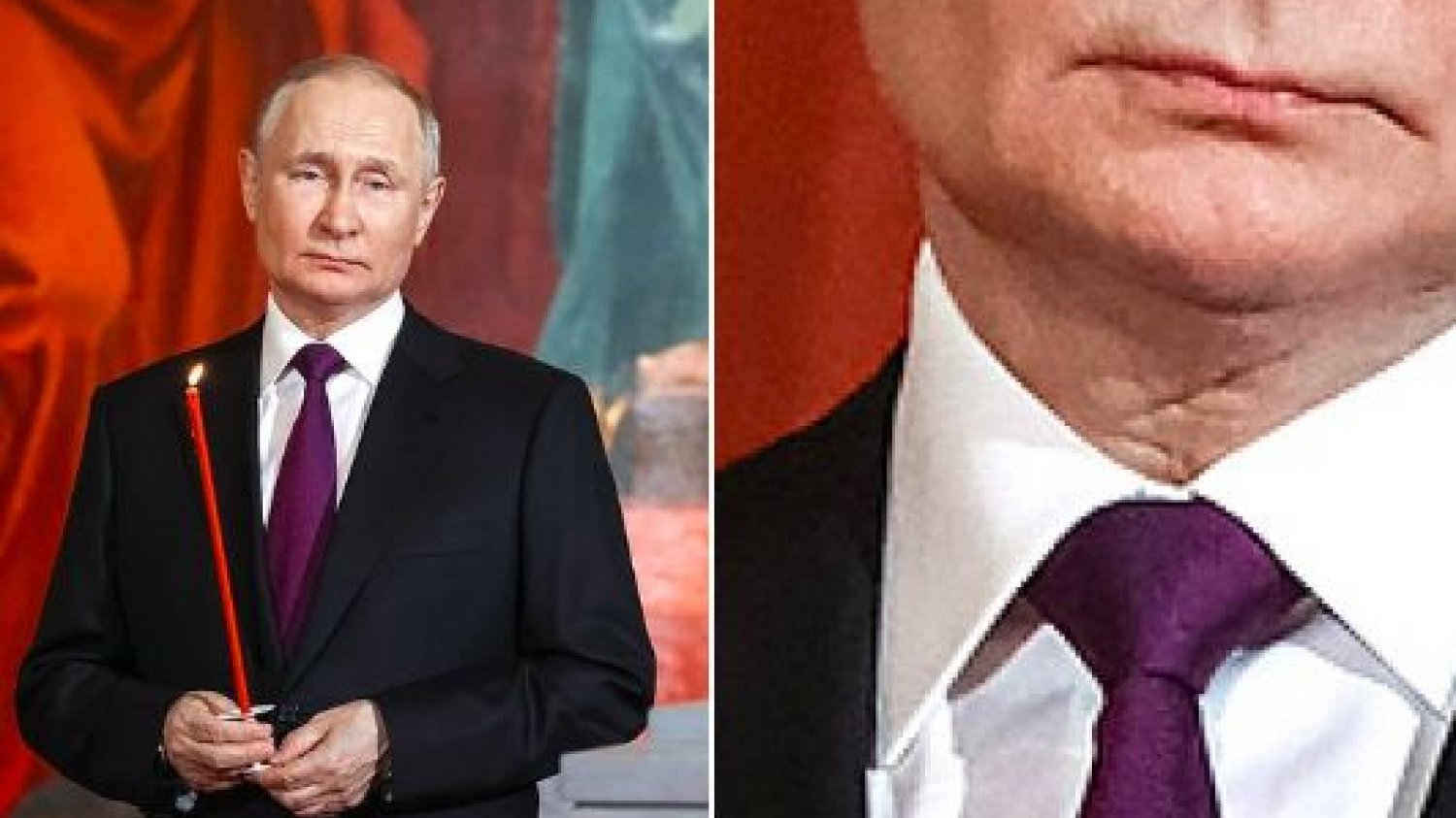 Władimir Putin ma na szyi bliznę.