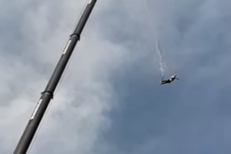 Wypadek na bungee w Gdyni. Zerwała się uprząż.