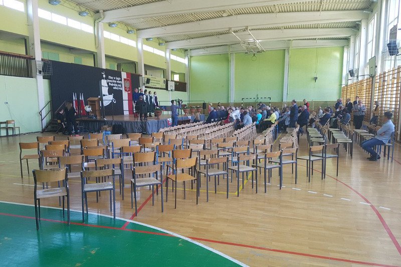 Organizatorzy spotkania z ministrem Jurgielem spodziewali się chyba tłumów