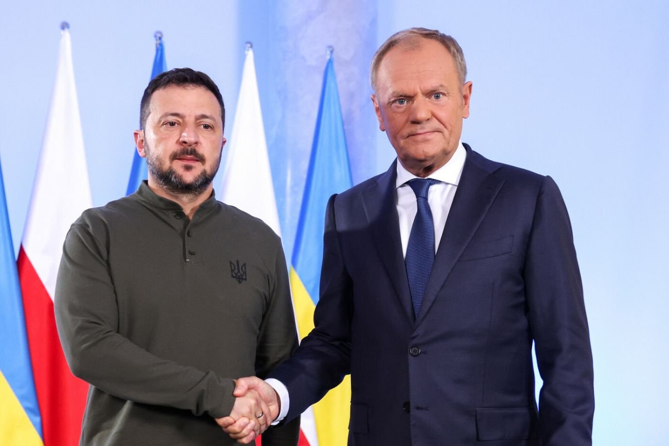Zełenski w Polsce. Prezydent Ukrainy spotka się z premierem Tuskiem w Warszawie.