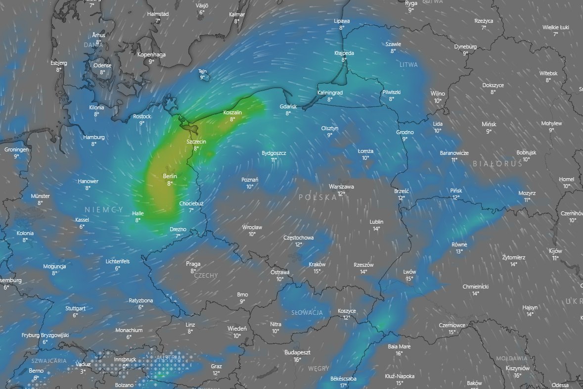 Prognoza pogody na czwartek 4 listopada. Gwałtowne załamanie pogody.