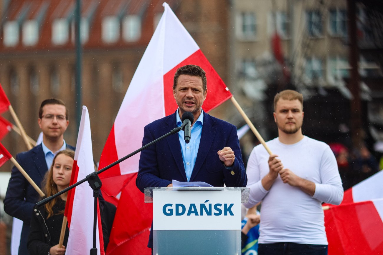 Rafał Trzaskowski przemawiał w Gdańsku.
