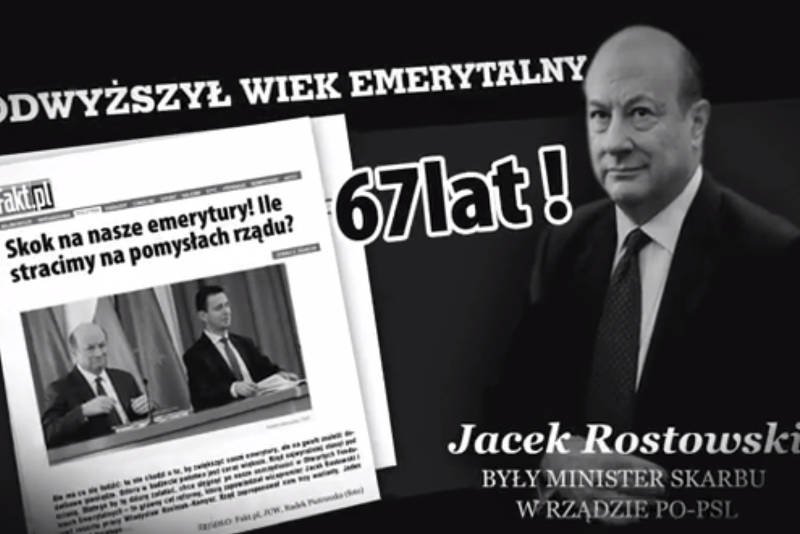 Najnowszy spot PiS w wyborach do europarlamentu uderza w Rostowskiego, Protasiewicza, Boniego i Kamińskiego