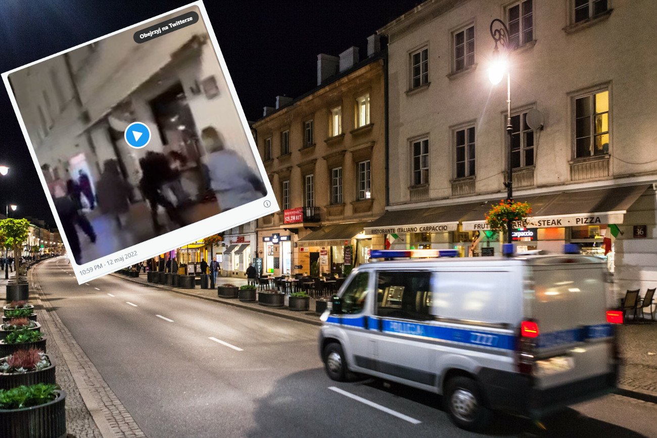 W internecie pojawiło się nagranie z ataku, do którego doszło w nocy z 8 na 9 maja na Nowym Świecie.