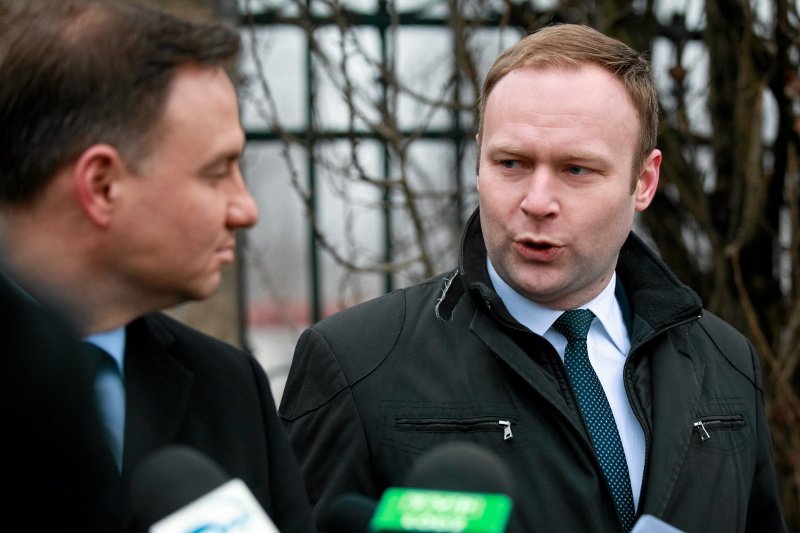 Styczeń 2015 r., jeszcze przed oficjalnym startem kampanii prezydenckiej. Marcin Mastalerek i ówczesny europoseł Andrzej Duda, kandydat PiS na prezydenta.