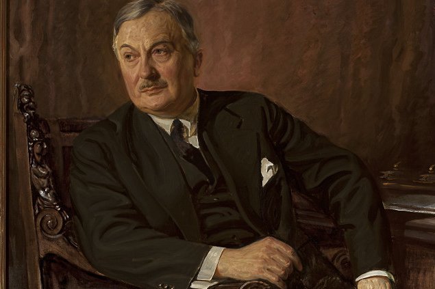 Jan Wedel, jeden z najbogatszych biznesmenów przedwojennej Polski. Portret Stefan Norblin