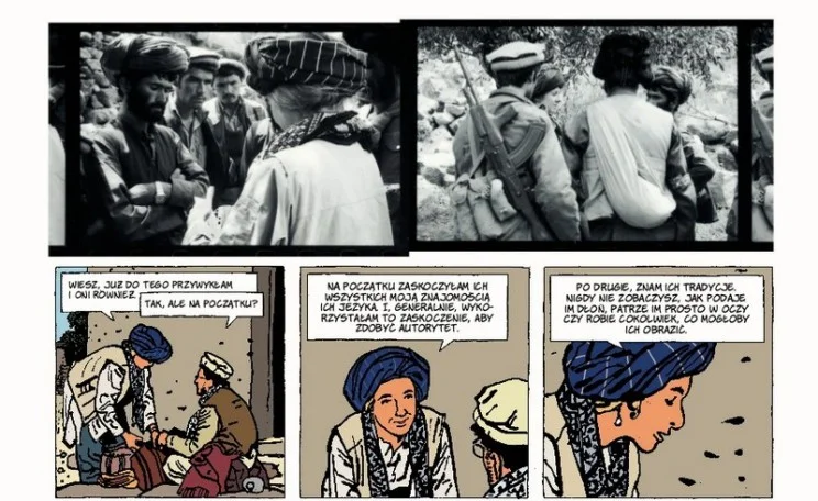 Kadr z komiksu "Fotograf".