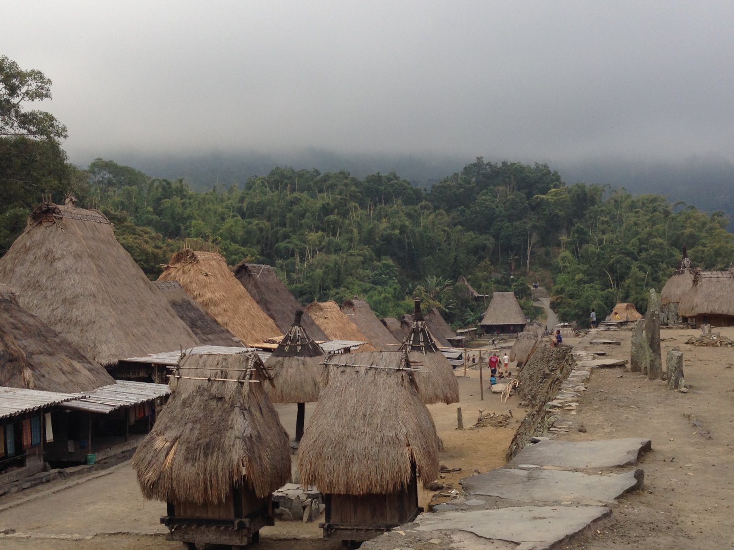 Tradycyjna wioska Luba. Flores, Indonezja.