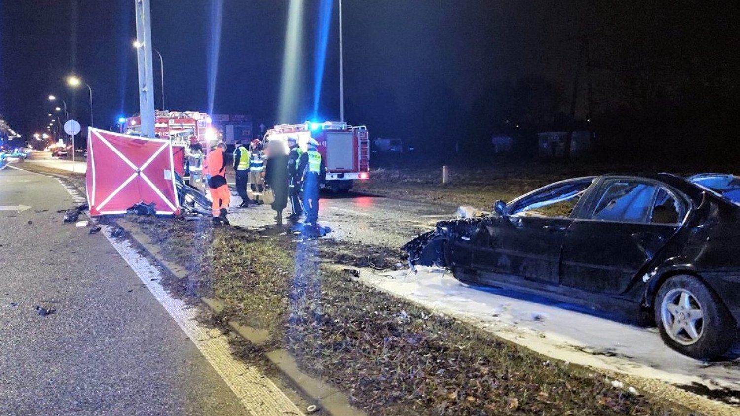 Wypadek na ul. Oświęcimskiej w Tychach.