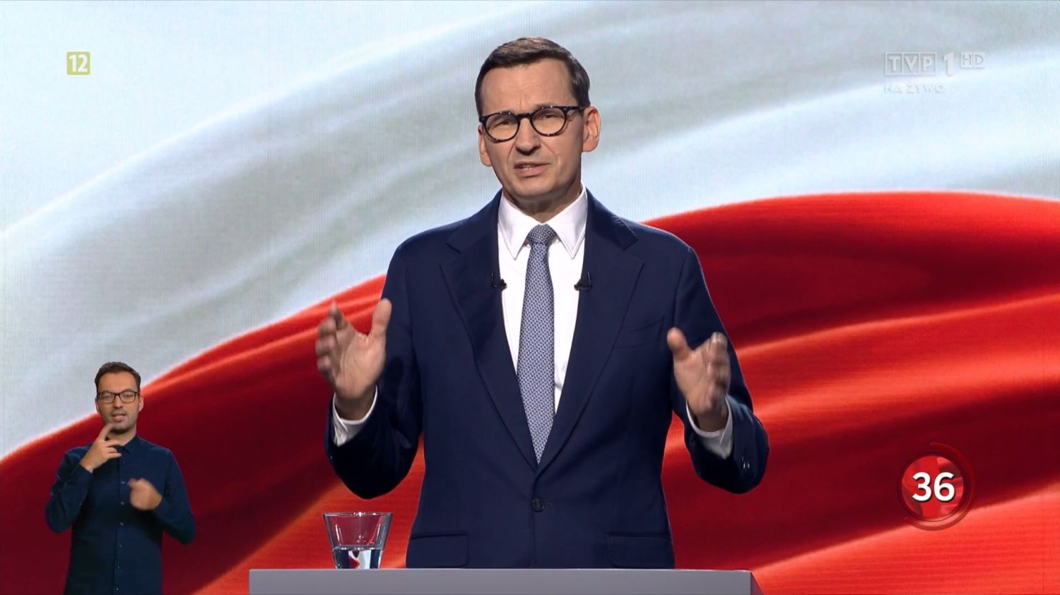 "Banda rudego" - tak rozpoczął debatę w TVP Mateusz Morawiecki.
