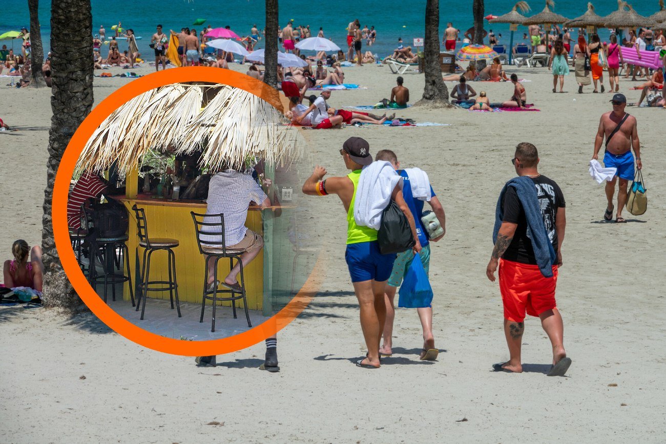 Niemieccy turyści na Majorce w Hiszpanii