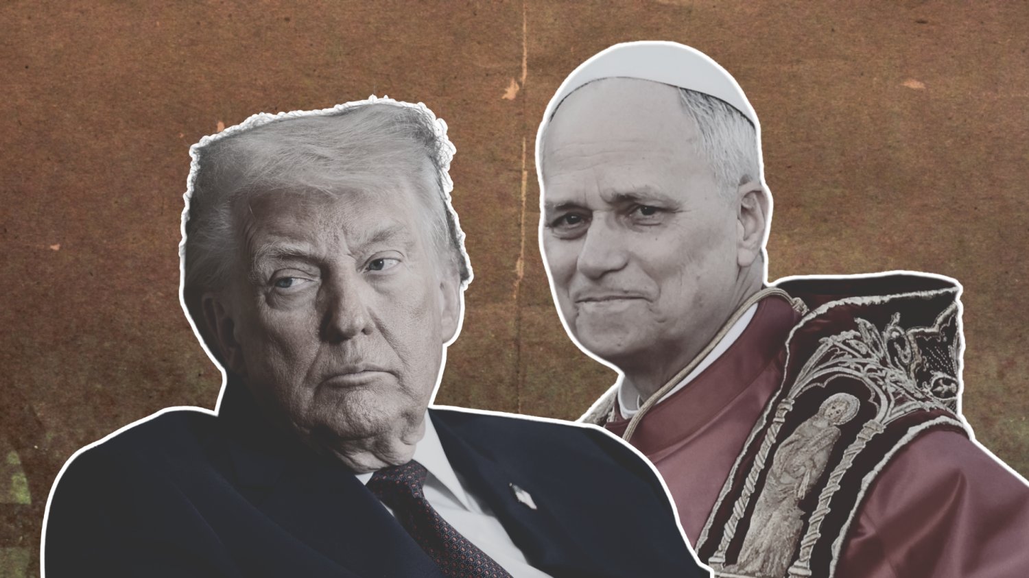 Donald Trump i papież Leon XIV. Donald Trump i papież Leon XIV.