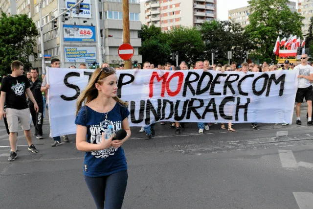 Marsz przeciwko brutalności policji w związku ze śmiercią Igora Stachowiaka.