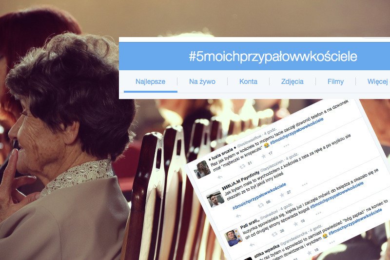 #5moichprzypałowwkościele podbija Twittera.