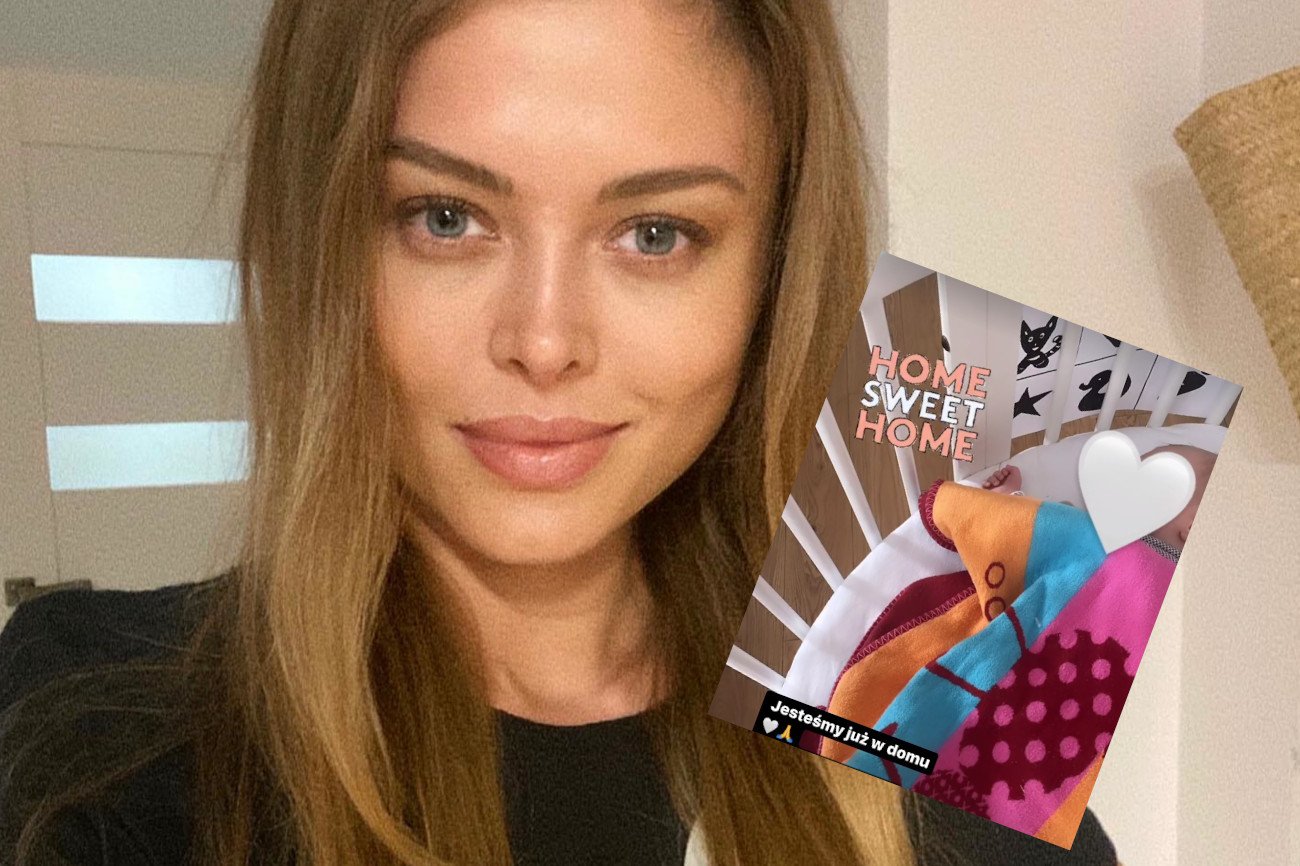 Joanna Opozda wróciła z synkiem do domu.