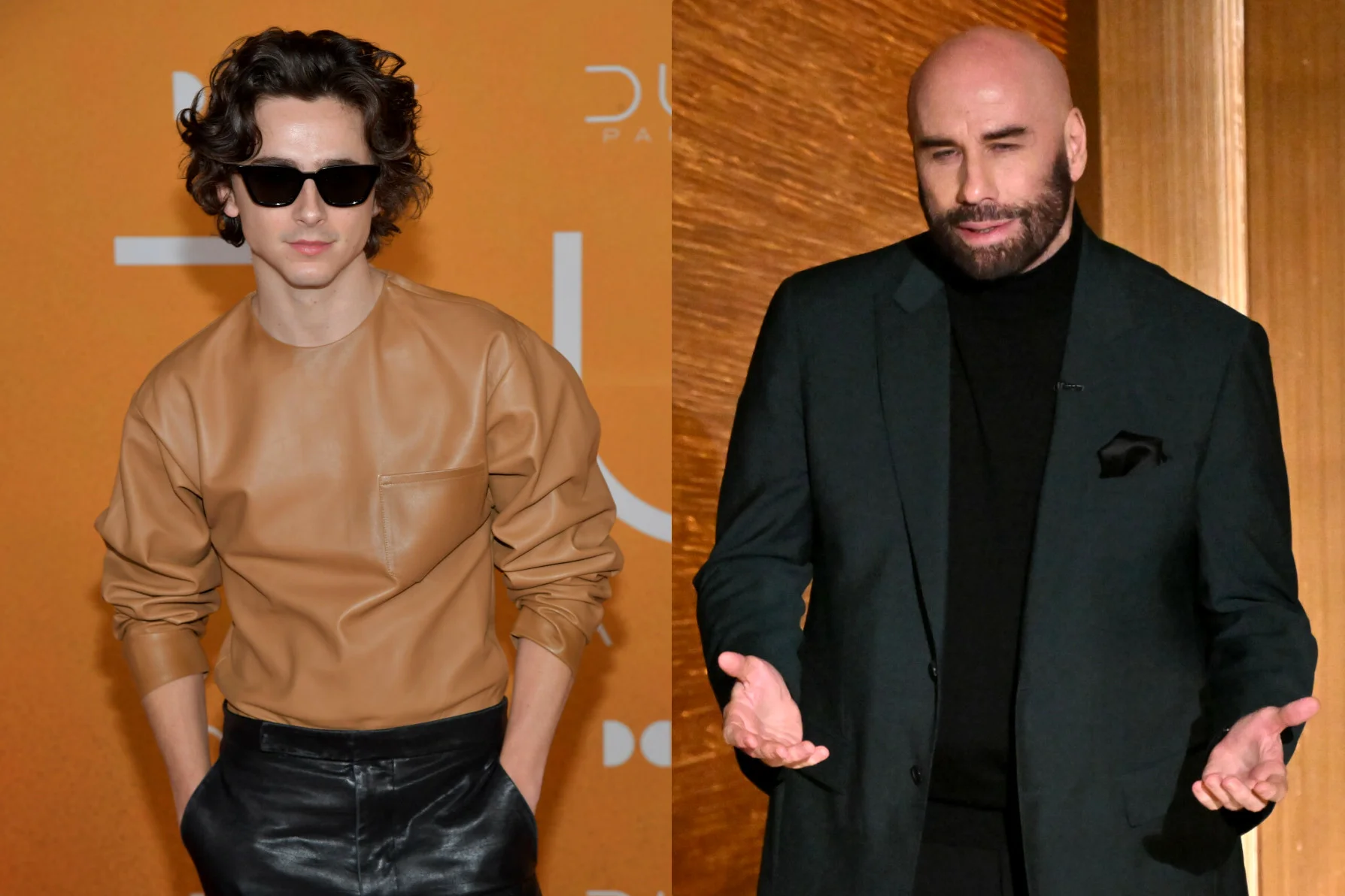 Timothée Chalamet John Travolta Timothée Chalamet John Travolta