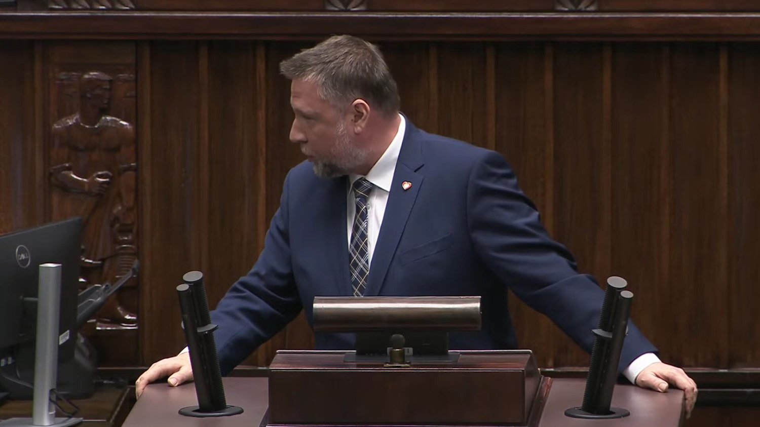 Marcin Kierwiński na sejmowej mównicy