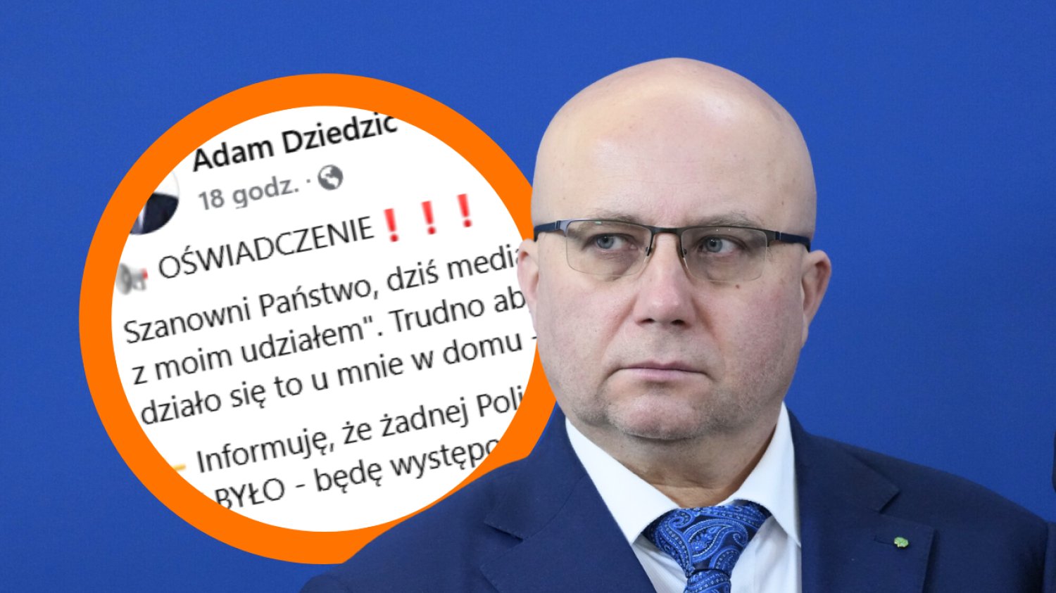 Poseł PSL miał pobić się z kuzynem na imieninach. Teraz się tłumaczy i pokazuje screeny Poseł Adam Dziedzic z PSL