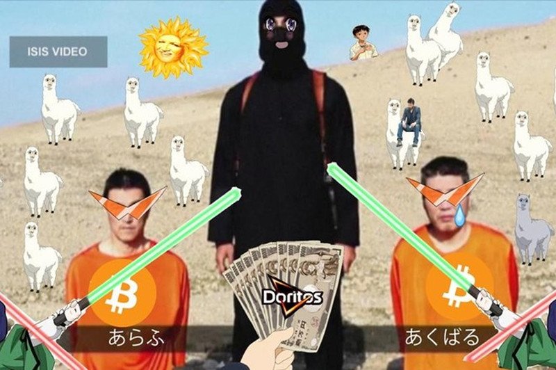 Japończycy masowo publikują memy z terrorystami z ISIS.