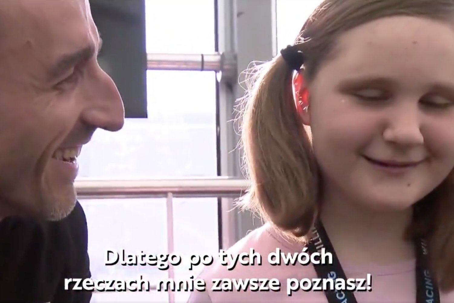 Robert Kubica spotkał się z niewidomą fanką.