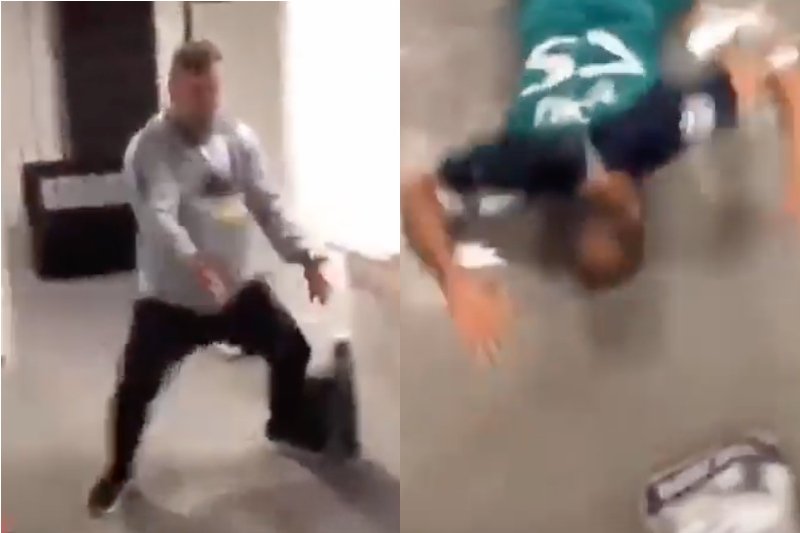 Zawodnicy Tottenhamu po meczu nie mogli opanować radości.