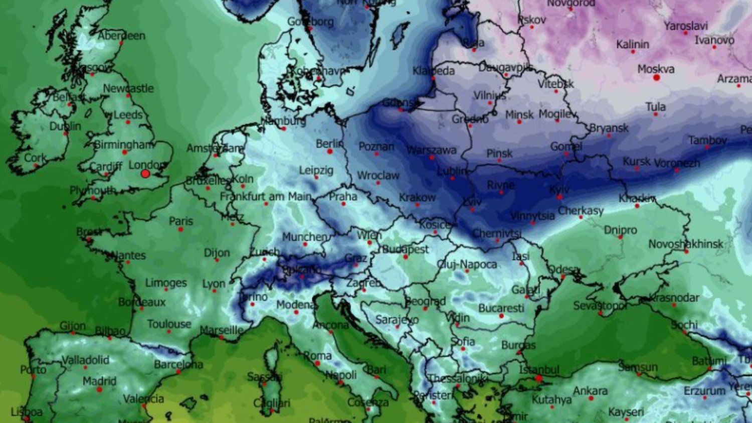 Do Polski nadciąga siarczysty mróz
