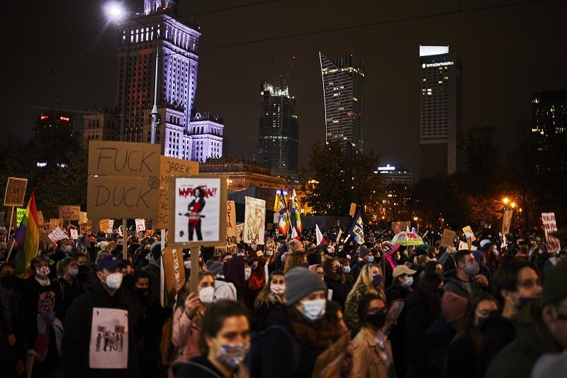 W poniedziałek kolejne protesty w ramach Strajku Kobiet.