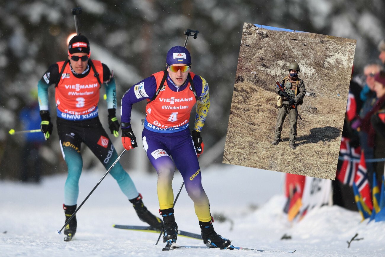 Ukrainiec Dmytro Pidruczny, biathlonowy mistrz świata, od kilku tygodniu bierze udział w obronie swojej ojczyzny.