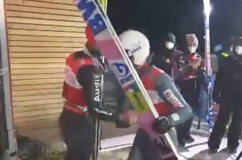 Dziwna "rozmowa" Żyły i Eisenbichlera w Titisee-Neustadt.