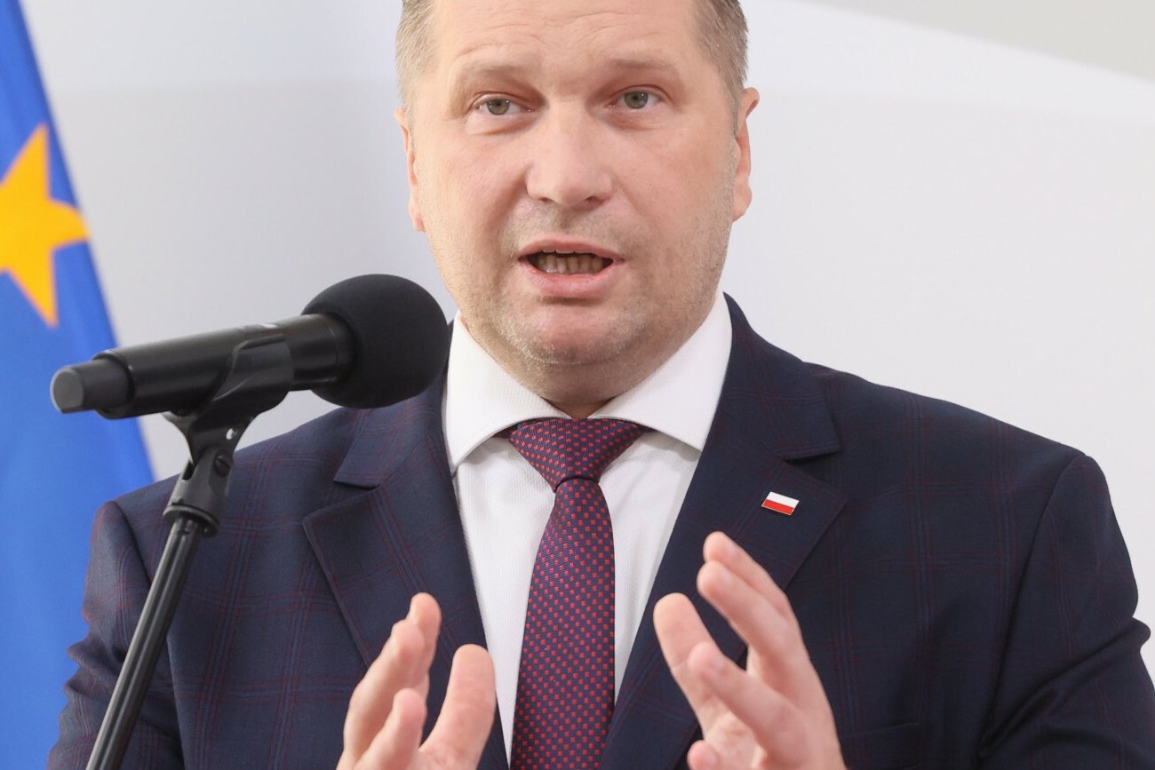 Scysja Czarnka z dziennikarzem TVN