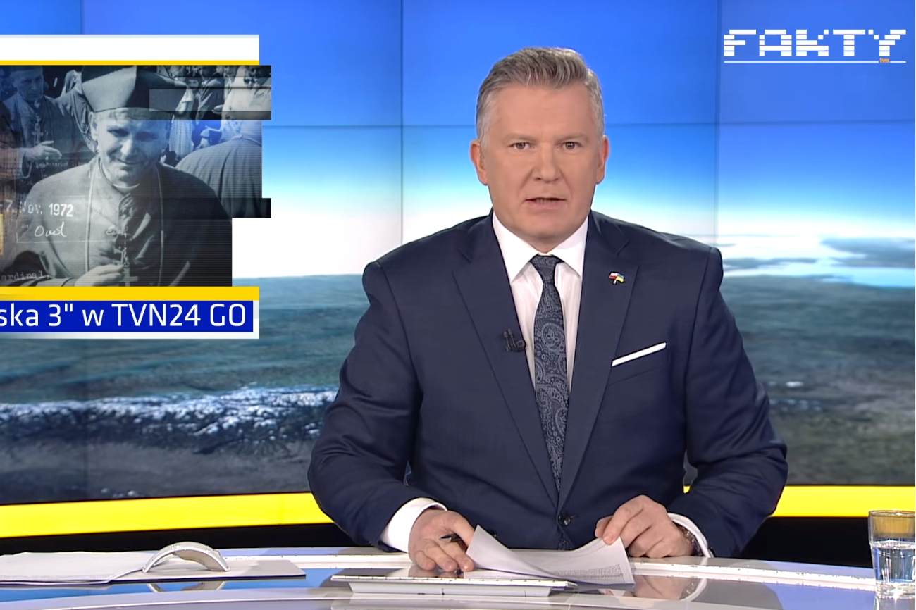 Nietypowe zakończenie "Faktów" TVN 9 marca.