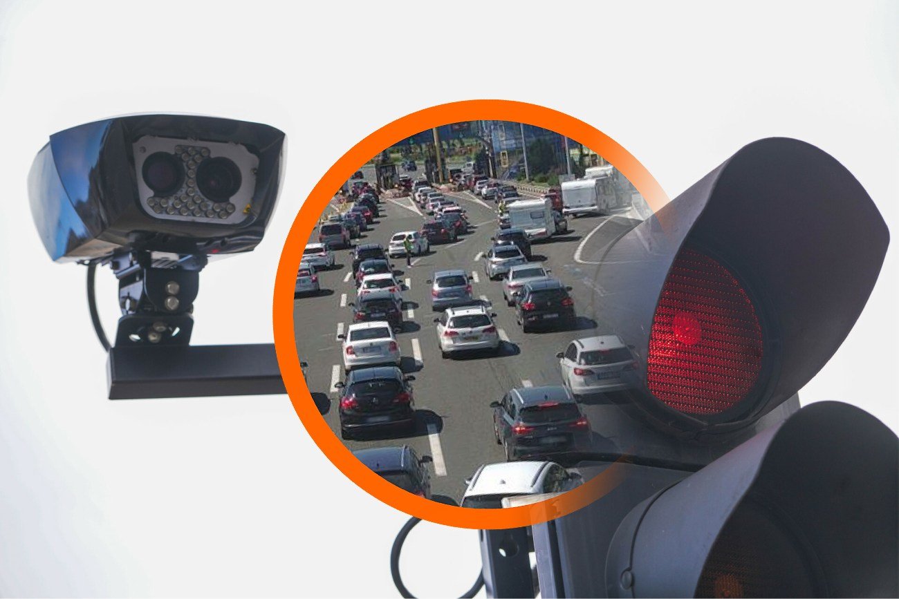 Korek na bramkach autostradowych w Chorwacji na autostradzie A1 w miejscowości Lucko.