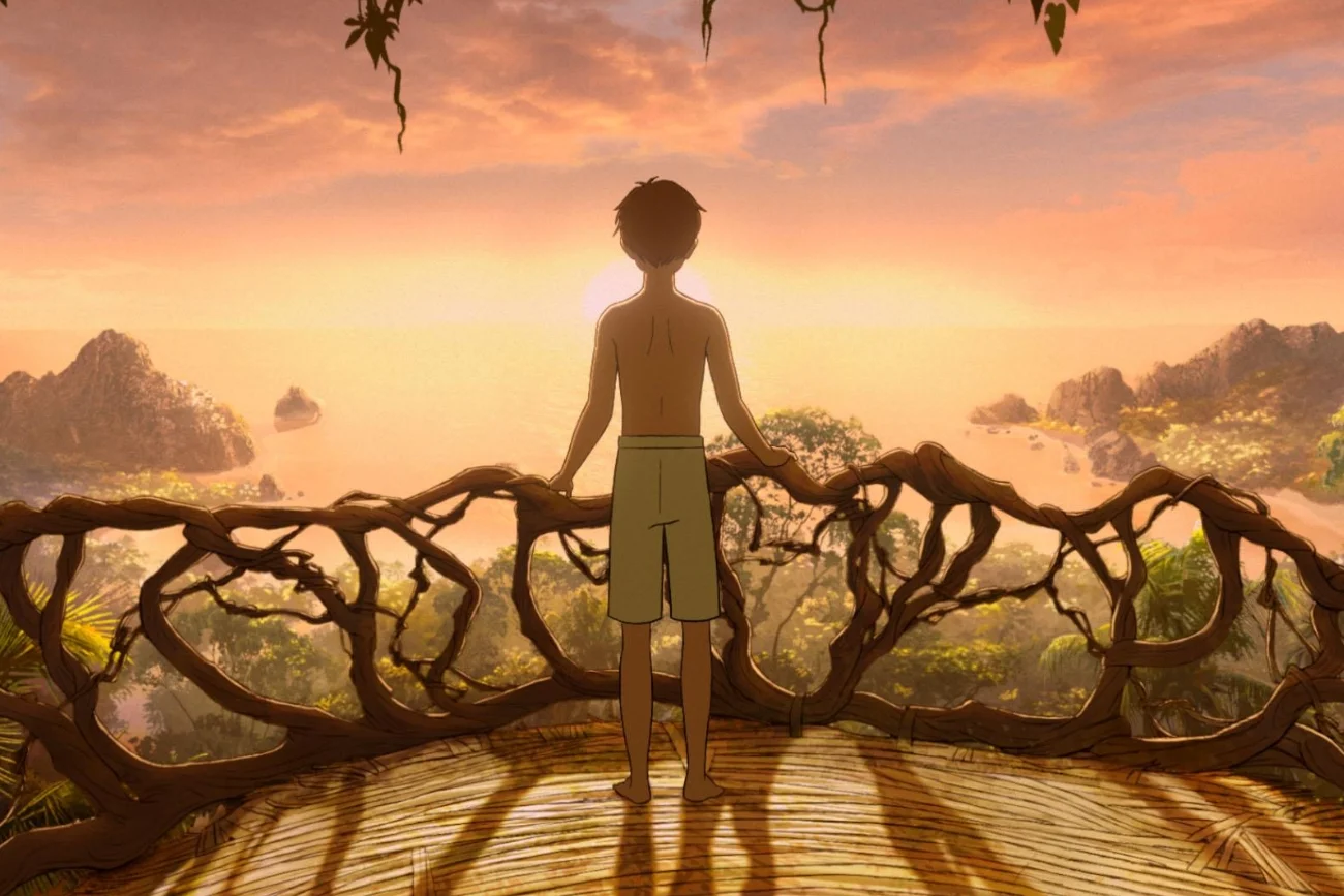 Kadr z filmu animowanego "Królestwo Kensuke"