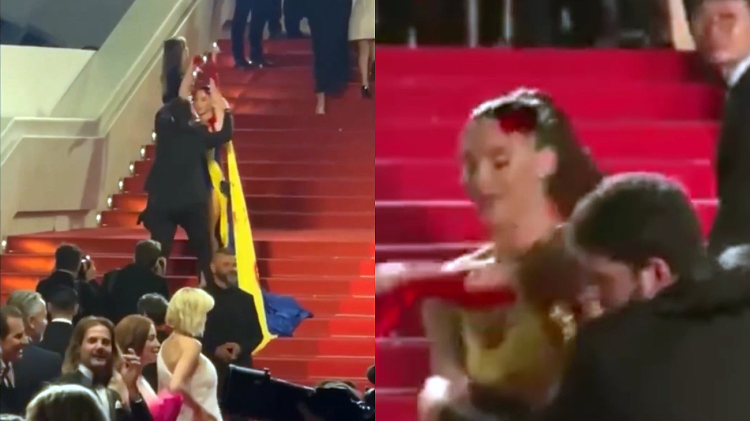 Ilona Chernobai wywleczona z Cannes 2023. Ukrainka przypomniała o wojnie