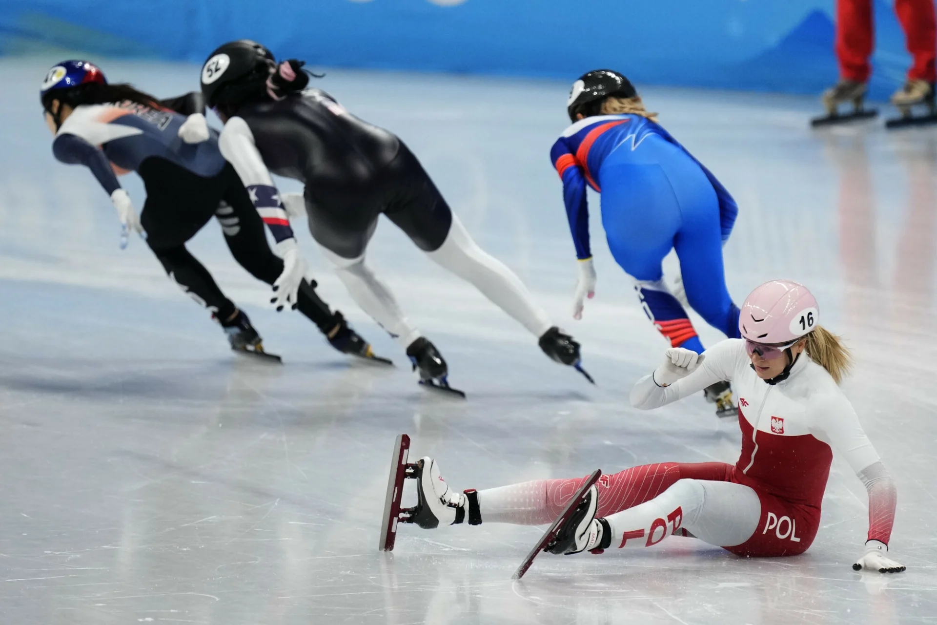 Natalia Maliszewska upadła w ćwierćfinale na 1000 metrów i nie zdobędzie w piątek medalu w Pekinie