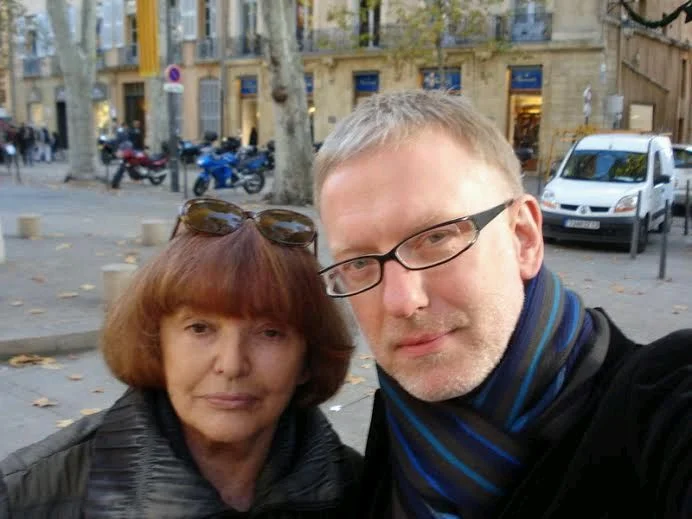 Słitfocia z Hanną Krall, kiedy byliśmy na wspólnym spotkaniu autorskim w Aix-en-Provance. Listopad 2008.
Fot. M. Szczygieł